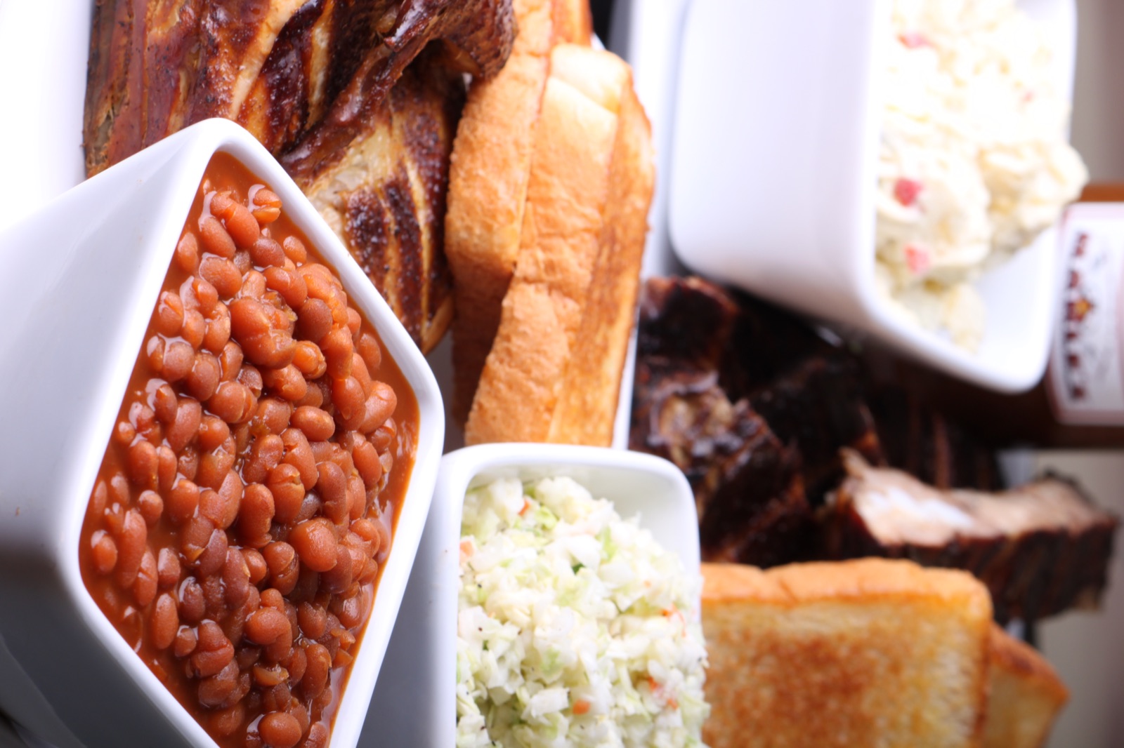 3 Ribs and 1/4 Chicken Platter